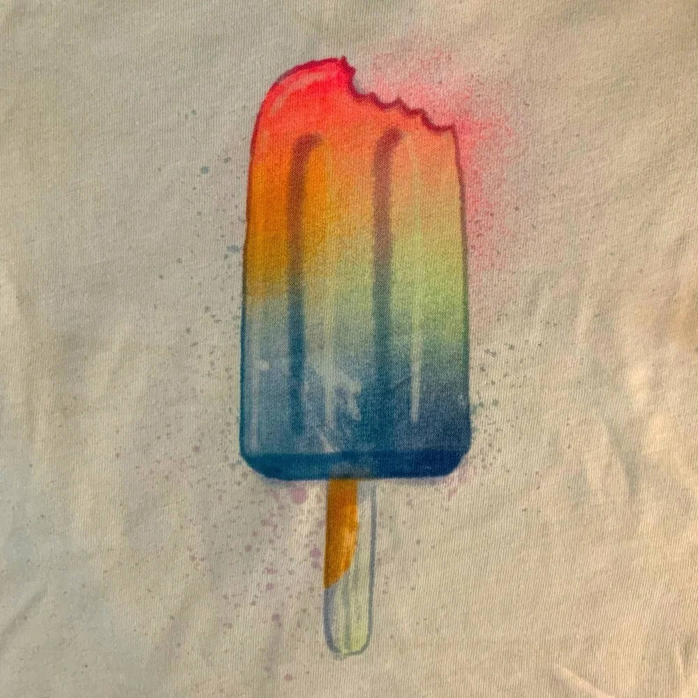 GAP Kids NWT 2-Pack Graphic T-Shirts Floral Popsicle Girls Size 4-5